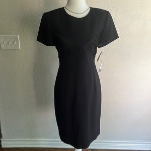 Vintage Liz Claiborne Black Open Back Dress Size 10